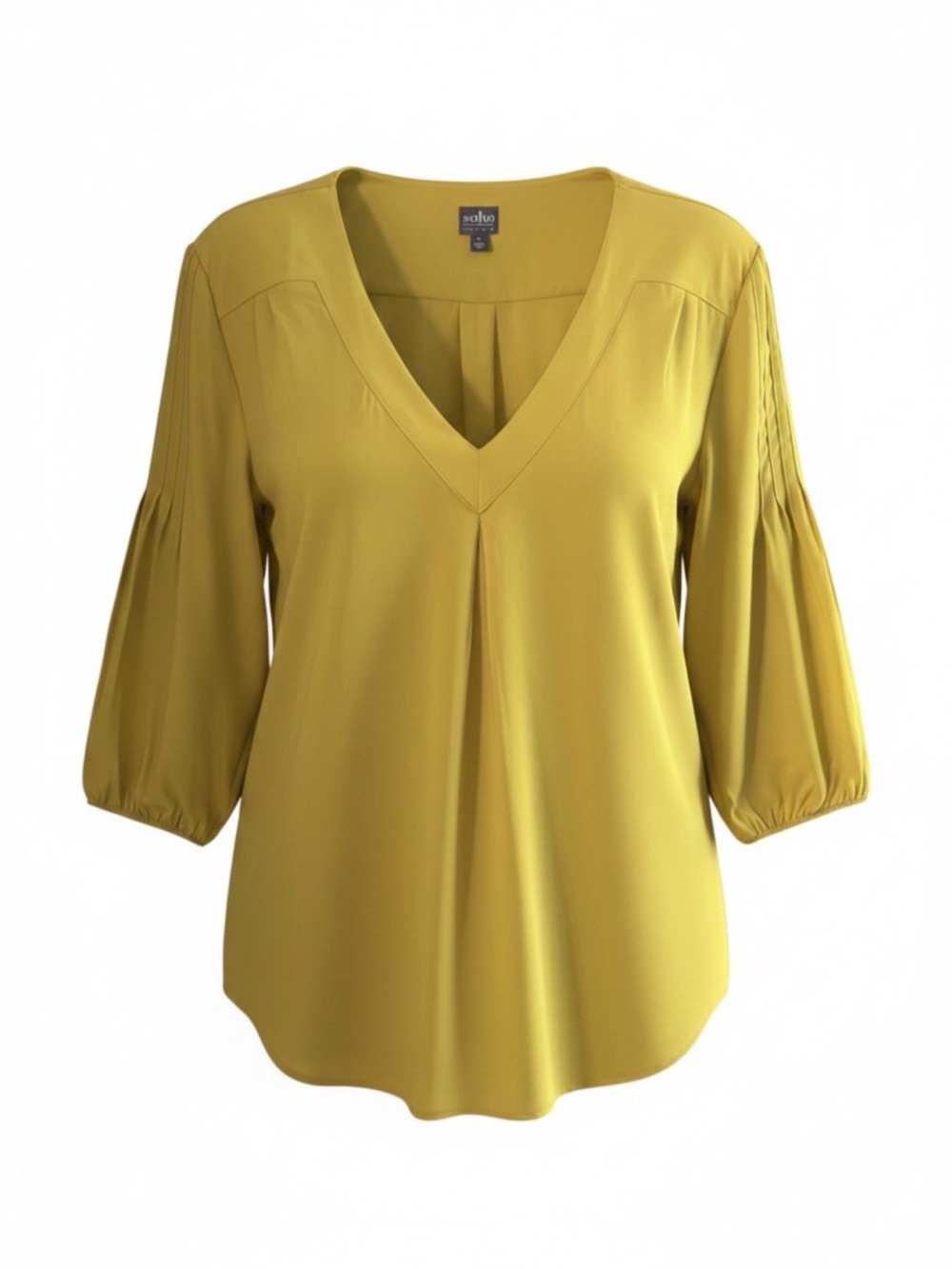Soho Jeans V Neck Mustard Women’s Blouse Siize Xl